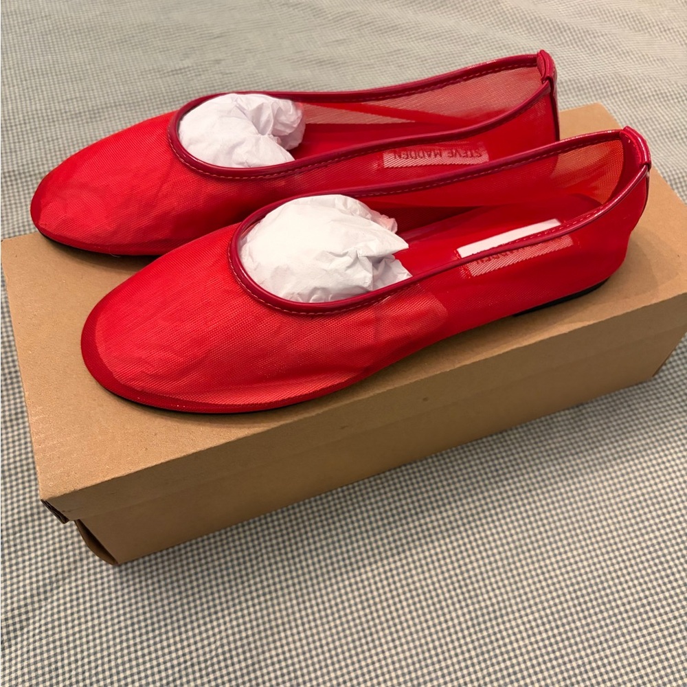 Steve Madden Meadows mesh flats NEW WITH BOX (never worn) size 6.5